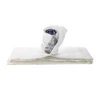 IDL Packaging 15.25" x 22" Honeycomb Kraft Packing Paper Sheets (Pack of 500), White - USA-Made Eco-Friendly Bubble Wrap Alternative for Shipping, Moving, Storage - Innovative Interlocking Slit Design
