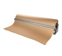IDL Packaging 36" Kraft Paper Roll Dispenser & Cutter for Rolls up to 36" Wide and 9" in Diameter - Tabletop Reinforced Steel Paper Holder with a Cutter - for Kraft and Butcher Paper