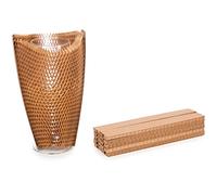 IDL Packaging 8" Flexi-Hex™ Honeycomb Packing Paper Sleeves, S, Brown, Pack of 10 - Adaptable to Any Shape Cushioning Packaging with Modern Design - Flexible & Reusable Wrap Bags for Moving