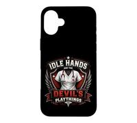 Idle Hands Are The Devil's Playthings Vintage Nurse Crest Case for iPhone 16 Plus
