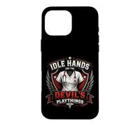 Idle Hands Are The Devil's Playthings Vintage Nurse Crest Case for iPhone 16 Pro Max