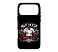 Idle Hands Are The Devil's Playthings Vintage Nurse Crest Case for iPhone 17 Pro Max