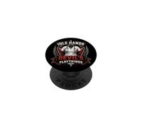 Idle Hands Are The Devil's Playthings Vintage Nurse Crest PopSockets Adhesive PopGrip