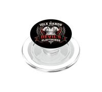 Idle Hands Are The Devil's Playthings Vintage Nurse Crest PopSockets PopGrip for MagSafe