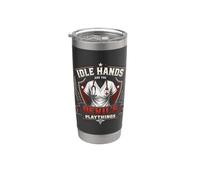 Idle Hands are The Devil's Playthings Vintage Nurse Crest Stainless Steel Insulated Tumbler