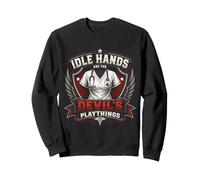 Idle Hands Are The Devil's Playthings Vintage Nurse Crest Sweatshirt