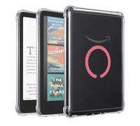 iDLEHANDS Magnetic Clear Case for 7" Kindle Paperwhite 12th Gen 2024 and Kindle Colorsoft - with AirBag Compatible with iPhone MagSafe, for Samsung/Belkin/Anker Wireless Charging Pads, Rose