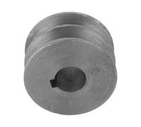 Idler Bearing Pulley Double Groove Pulley 50-91mm Diameter, Good damping Motor Cast Iron V-pulley for Tool Accessories 1pc(50x31x19mm)