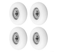 Idler Bearing Pulley Roller with 626Z Bearing - Sliding Nylon Wheel 6x30x9mm for Lawn Mower Parts Garden Equipment Outdoor Power Tools White 4-Piece Set