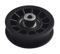 Idler Pulley, 3-1/2" OD, 532194327 194327 Replacement Part, Flat Design for Smooth Operation, Black Finish, for Riding Mower and Lawn Tractor Maintenance