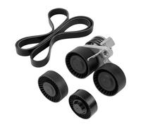 Idler Pulley Serpentine Drive Belt Pulley Tensioner Kit For BMW E82 E88 E90 E92 E91 Engine 2005-2010 install