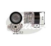 Idler Pulley Tensioner Fits Ford Transit 2.4 Dci 06-12