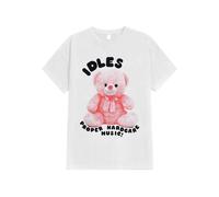 IDLES - Proper Hardcore White - T-Shirt - white - M - 100% Cotton,Jersey M