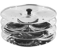 Idli Maker Stand - 4 Tier, Makes 16 Idlis, Fits 5/6/8 Quart Multi Cooker, Pressure Cooker, Steamer - South Indian Idli Cooker Rack