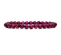 IDOBLO 6mm Stone Beads Bracelet For Women Men Moonstone Lapis Lazuli Tiger Eye Bracelet Crystal Healing Chakra Energy Bracelet Jewelry,rose Tiger Eye,Women Size