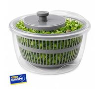 IDOBY Salad Spinner with Crank - Large Salad Centrifuge with Lid, Quick Drying of Salad & Vegetables - BPA-Free, Non-Slip