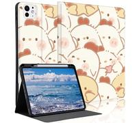 Idocolors Cute Farm Chic Case for 13" iPad Air M3 2025/M2 2024 with Pencil Holder, Auto Wake/Sleep Leather Soft TPU Back Cover for Women Girls