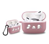 Idocolors Cute Sheep Case for Airpods Pro with Carabiner Lotus Pink[ Supports Wireless Charging ] Soft TPU Cover Cartoon Animal Pattern Protective for Apple Airpods 3