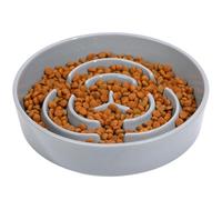 IDOGCHEW Slow Feeder Dog Bowl Ceramic, Slow Down Eating Food for Prevent Bloat Anti Choking, Maze Puzzle Feeder Feeding Bowls for Dogs Healthy Digestion Weight Control 20.5x4.5 cm(1.77x8.07 in)