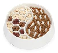 IDOGCHEW Slow Feeder Dog Bowl, Slow Down Eating Food for Prevent Bloat Anti Choking, Durable Maze Puzzle Feeder Heavy Feeding Bowls for Small Medium Dogs Healthy Digestion Weight Control