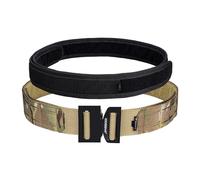 IDOGEAR 2" Tactical MOLLE Belt with 1.75" Inner Belt Set Quick Release Metal Buckle Belt Heavy Duty Hook-and-Loop Laser-Cut Belts (Large(38''-42''), Multi-camo)