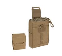 IDOGEAR Molle Dump Pouch Tactical Molle Pouches Foldable Drawstring Mag Pouches for Battle Belt Vest Plate Carrier Backpack Utility Folding Dump Pouch Waist Bag (Coyote Brown)