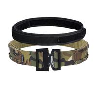 IDOGEAR Tactical Belt Men's Military Riggers Belt MOLLE Heavy Duty Belt System 1.75" Inner & 2" Outer Belt Metal Buckle (Large(38"-42"), Multi-camo-MC)