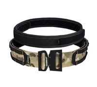 IDOGEAR Tactical Belt Military Style Riggers Belt MOLLE Heavy Duty Belt System with 1.75" & 2" Inner Outer For Men (Medium(34''-38''), Multi-camo)