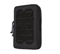 IDOGEAR Tactical MOLLE Pouch Multi-Purpose Compact EDC Small Utility Pouch Admin Organizer for Outdoor (Black)