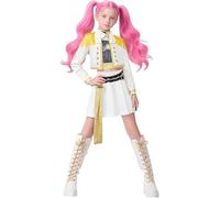 Idol Group Costumes for Kids,Girls Hunter Star Print Stage Costume 3PCS Performance Outfits for Halloween Cosplay,Girls Anime Hunters Outfits Halloween Costumes,Birthday Party Cosplay (A, 6-7 Years)