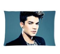 Idol Music Singer Star Series Fashion Personalized Custom Bule Soft Rectangle Soft Pillow Case Cover 20X30 (One Side)- Rock God Cool Pop Singer Star Adam Lambert Pillowcase