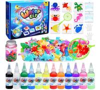 idola Magic Water Elf Toy Kit - Squishy Maker, 24 Gels & 12 Molds, Aqua Fairy Water Gel Kit for Girl Toys Age 6-8, Party Favors, Birthday & Christmas Gifts for Kids Ages 3+
