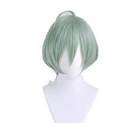 IDOLiSH7 ISUMI HARUKA Light Green Short Game Role Play Synthetic Hair Carnival Halloween Party Cosplay + Wig Cap