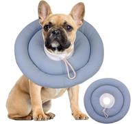 IDOMIK Dog Recovery Collar, Waterproof Soft Pet Recovery Cone After Surgery, Comfy Protective E-Collar Adjustable Neck Donut for Dogs Cats, Safe Alternative UFO Cone Collar Anti-Licking Biting Wounds