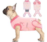 IDOMIK Dog Recovery Suit After Surgery, Soft Dog Surgery Recovery Suit for Male Female Pet Dogs Cats, Dog Spay Neuter Onesie Snugly Shirt, Dog Cone Alternative Anti-Licking Abdominal Wound Medium
