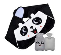 IDOMISMR Hot Water Bottles Water Filled Rubber Hot Water Bag 3 in 1 with a Panda Waist Belt and Bottle Cover | Body Warmer Best for Neck, Back, Shoulder and Legs