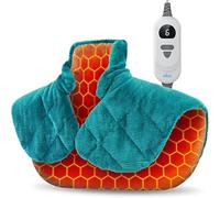 iDOO Graphene-Infused Weighted Heat Pad, 2.89lb Heating Pad for Pain Relief - 6 Heating Levels & 4 Auto-Off Timers, for Neck Shoulders and Back, Birthday Gifts for Women Mum - 19"X24" Washable