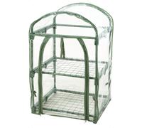 idooka 2 Tier Mini PVC Garden Greenhouse Coldframe -