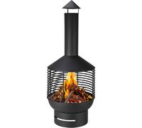 idooka Chiminea Fireplace with Base & Top Fire Pit -
