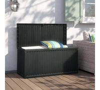 idooka Garden Storage Box Plastic Outdoor Large 336L Patio Container Garden Structure Outbuildings Wheels Lock Lid