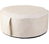 idooka Inflatable Cream Leaf Outdoor Garden Pouffe idooka Cream