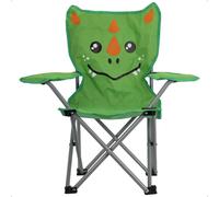 idooka Kids Folding Deck Chair Dinosaur Animal Design Camping Outdoors in Bright Green idooka Bright Green