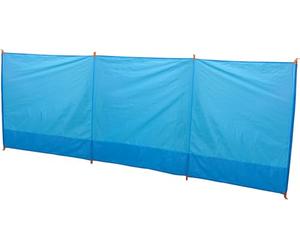 idooka Redcliffs Portable Wind Break - Blue Wind Screen in Folding Design with Carry Bag, 90T Polyester, 400x140cm, 4 Fiberglass Poles, Includes Tent Pegs & Guylines, Ideal for Camping & Beach trips