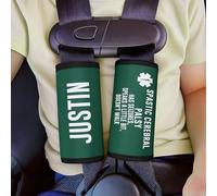 idooodle Personalized Medical Alert Seatbelt Covers for Kids, Custom Name and Text Set of 2 Car Seat Belt Cover 7 Colors Option