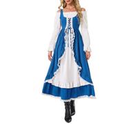 IDOPIP Medieval Dress Women: Gothic Clothing for Halloween Cosplay | Off-Shoulder Renaissance Viking Dress, Victorian Dress, Steampunk Vintage Dress, Pirate Costume for Carnival Party
