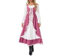 IDOPIP Medieval Dress Women: Gothic Clothing for Halloween Cosplay | Off-Shoulder Renaissance Viking Dress, Victorian Dress, Steampunk Vintage Dress, Pirate Costume for Carnival Party