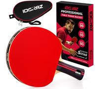 Idoraz Ping Pong Paddle Professional Racket - Table Tennis Racket with Carrying Case - ITTF Approved Rubber for Tournament Play - Best Table Tennis Paddle