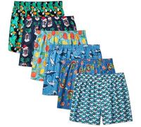 IDORIC Men's Plaid Woven loose Boxer Underwear 100% Cotton Premium Classic Tartan Shorts 6-Pack