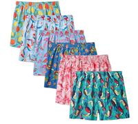 IDORIC Men's Plaid Woven loose Boxer Underwear 100% Cotton Premium Classic Tartan Shorts 6-Pack