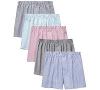 IDORIC Mens Woven Boxers Underwear Cotton Boxers for Men, Mens Boxers Shorts Multipack with Button Fly